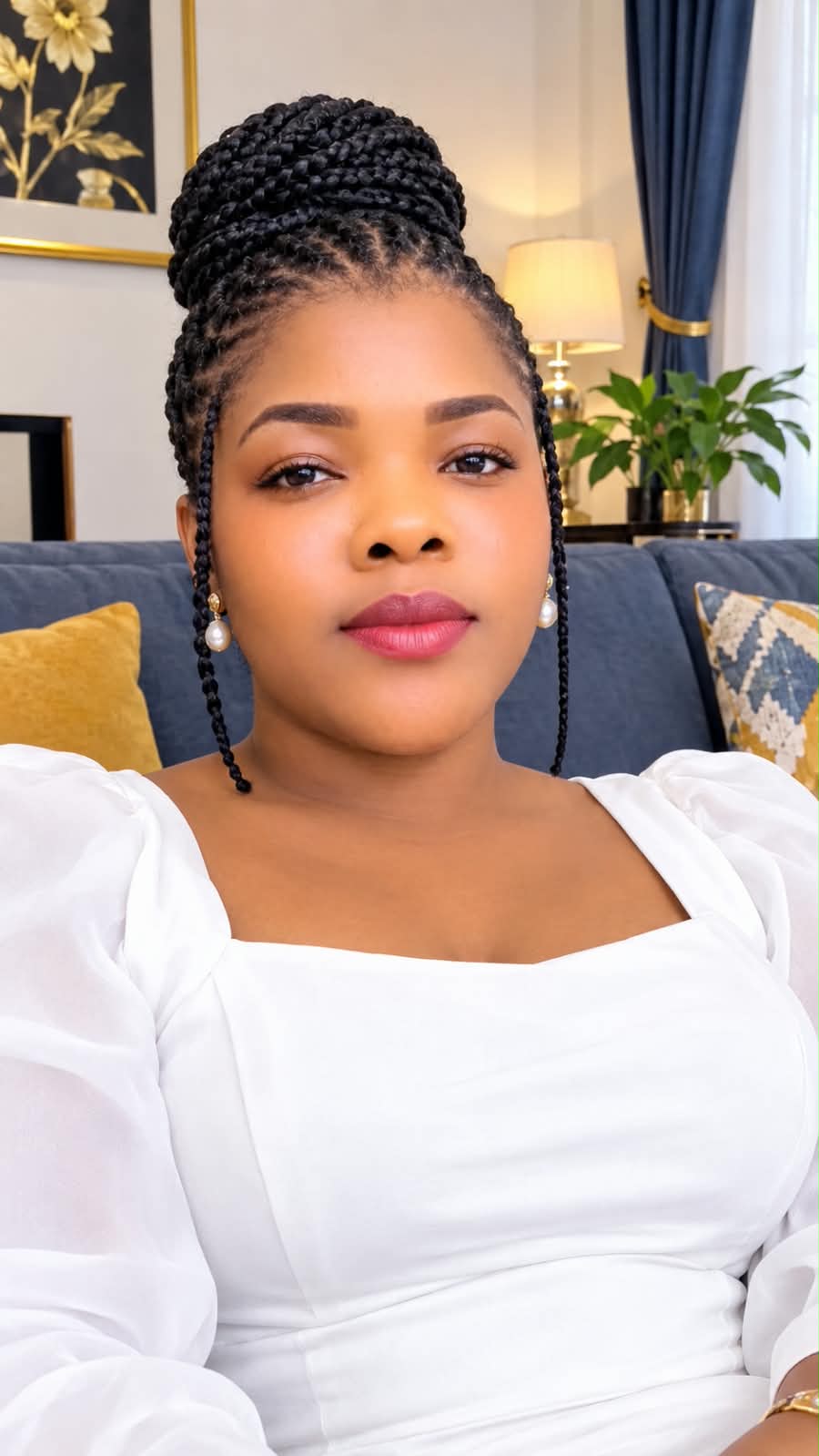 Glory David in white